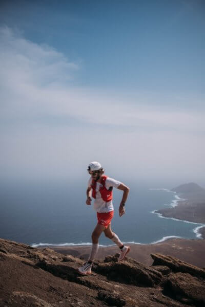 Thibaut Baronian running for Trail & Sea in Cape Verde
